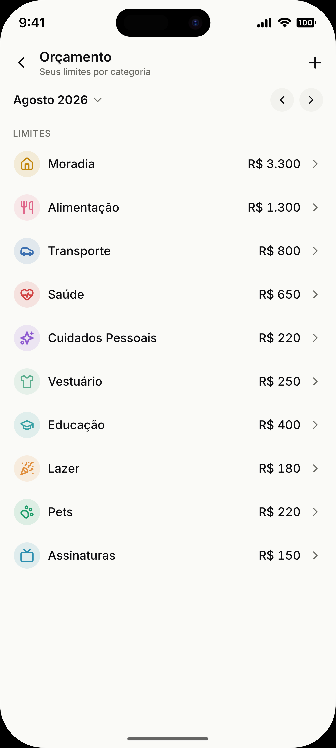 Planeje e não estoure o mês